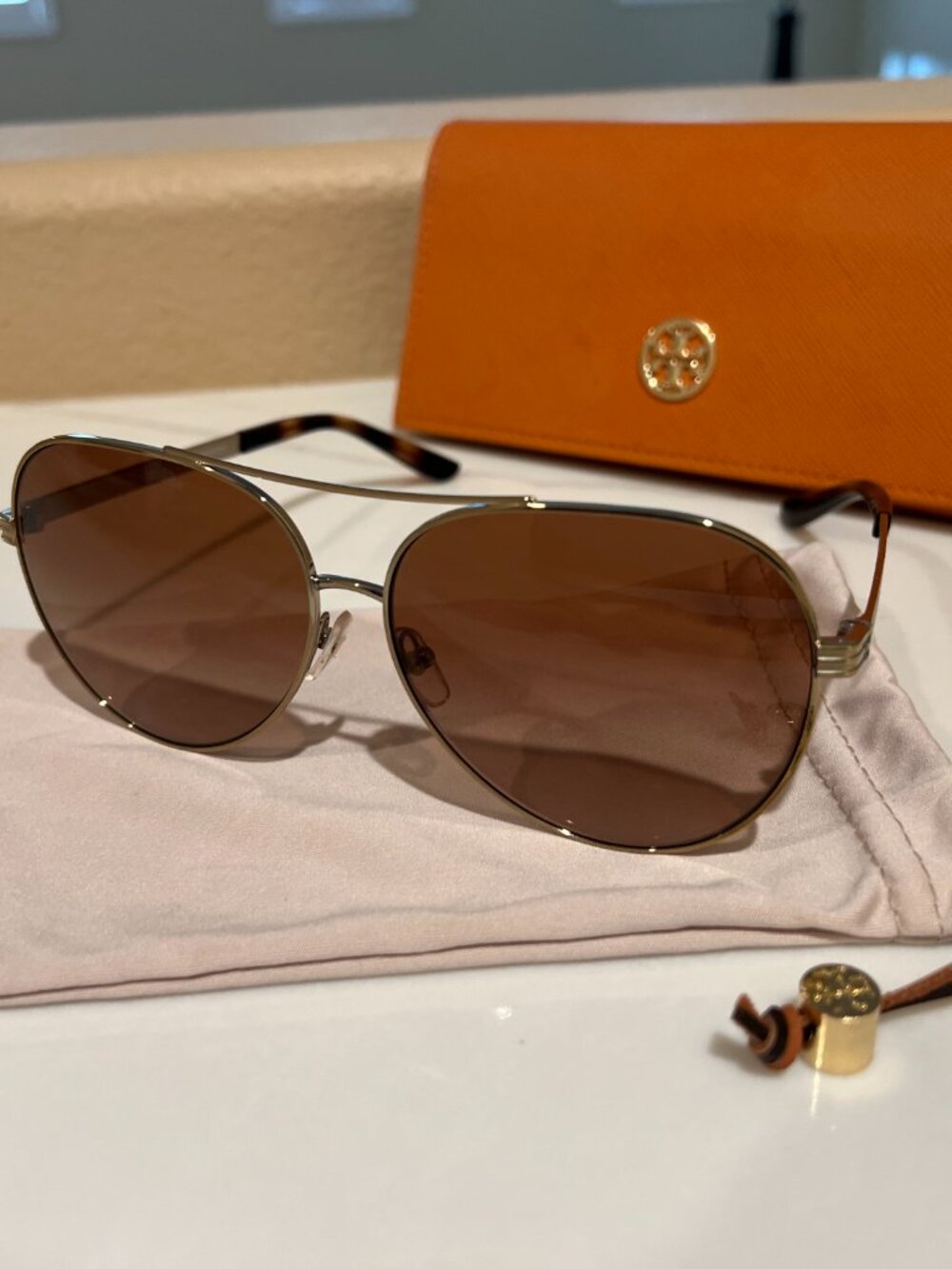 Tory Burch Women's Aviator Sunglasses